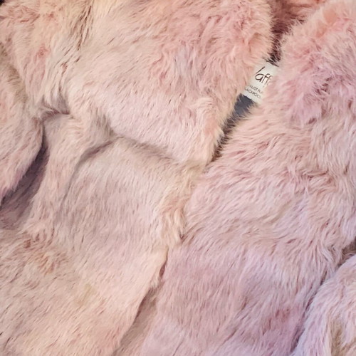 S. Jaffa Furs Belfast Vintage Rabbit Fur Jacket Dusty Pink Size S/M Like New