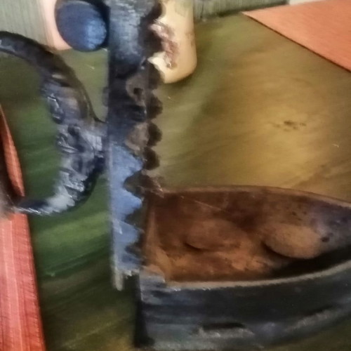 Old iron antique used