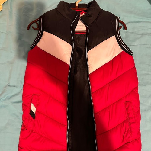 Orchestra sleeveless vest for girls like new, white and red, age 11-12
