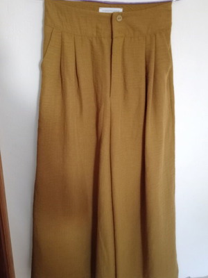 Linen pants like new, black and yellow, sizes XS and S