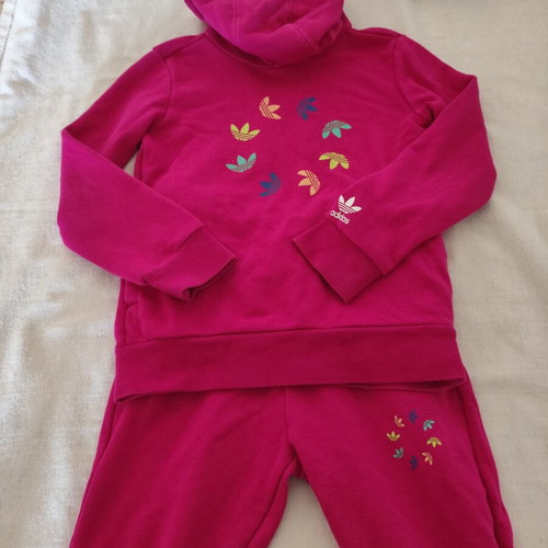 Adidas tracksuit like new for girl 7-8 years, fuchsia Adicolor
