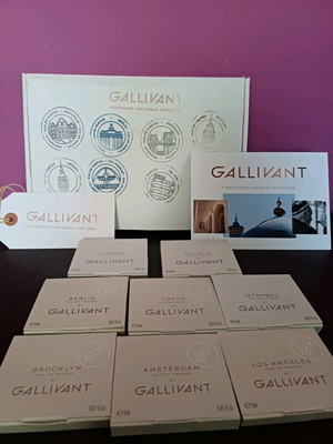 Gallivant tester sample set 8 × 2ml like new