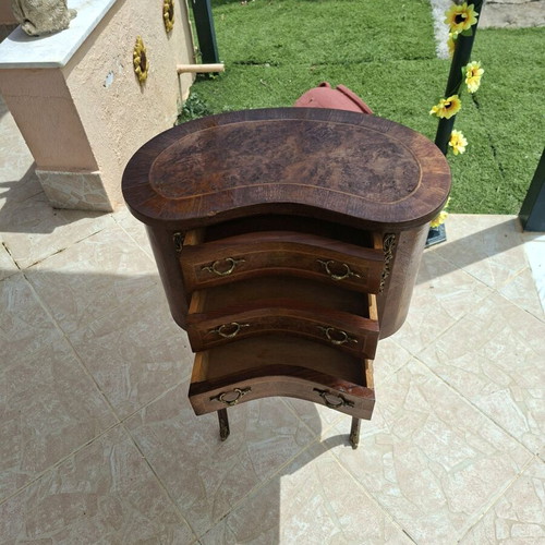 Rosewood coffee table with gold details like new