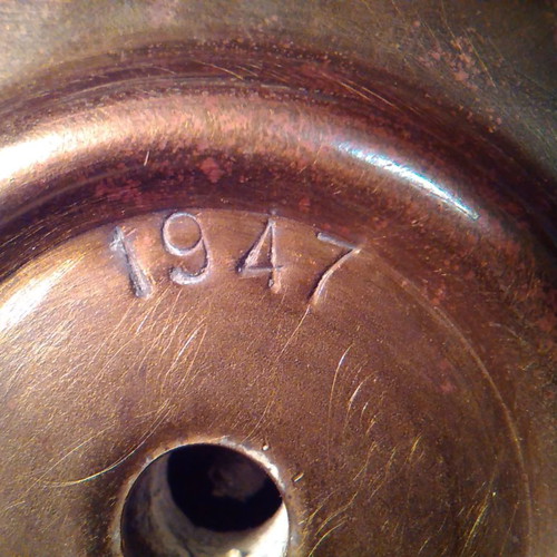 Sestrel brass compass used with wooden base