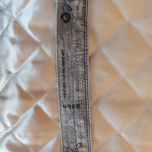 Men's belt used, canvas material, 99 cm length