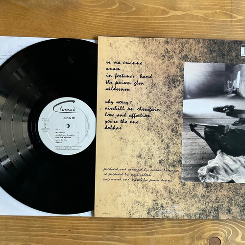 Clannad Anam vinyl record used, folk genre