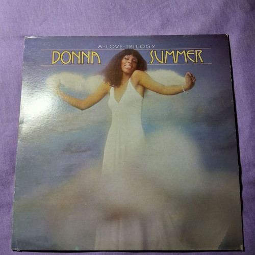 Donna Summer A Love Trilogy LP vinyl like new, vintage Italian