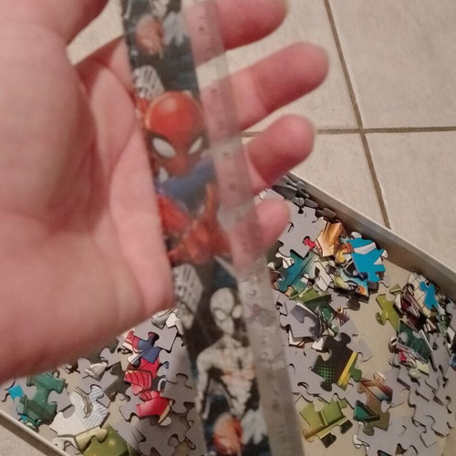 Spiderman & Heroes Puzzle 300 Pieces used with Marvel ruler