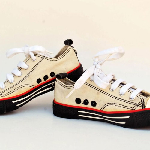 Diesel vintage canvas sneakers like new, white, size 37