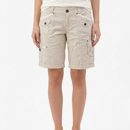 Attrattivo women's beige bermuda shorts, size S