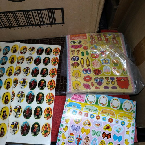 Vintage stickers for eggs and Easter new