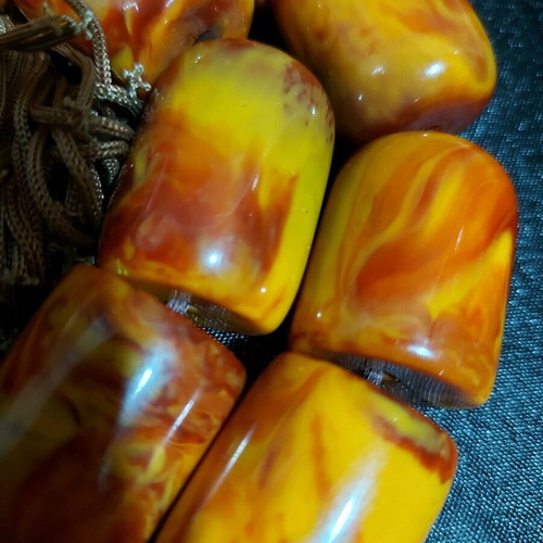 Large decorative worry beads new, plastic resin