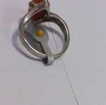 Silver ring new, size 54