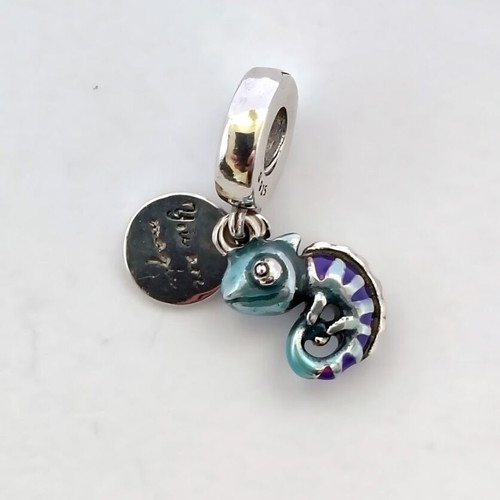 Chameleon charm made of S925 silver new with thermochromic enamel