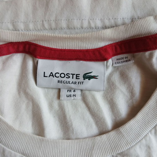 Lacoste men's t-shirt color-block size M like new