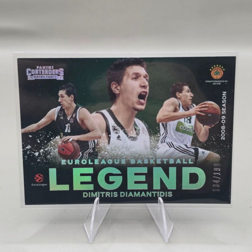 Dimitris Diamantidis Legend insert card Panini Contenders EuroLeague 2025-26