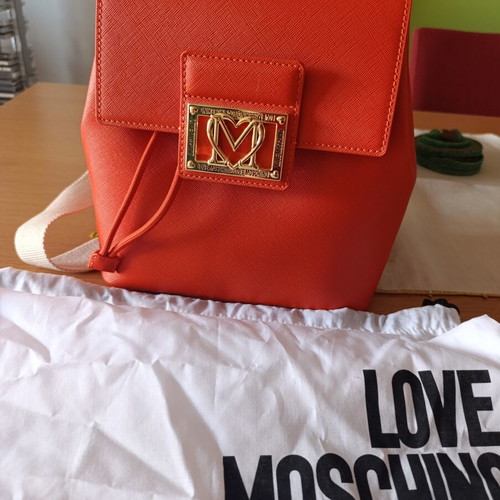 Love Moschino backpack coral, like new