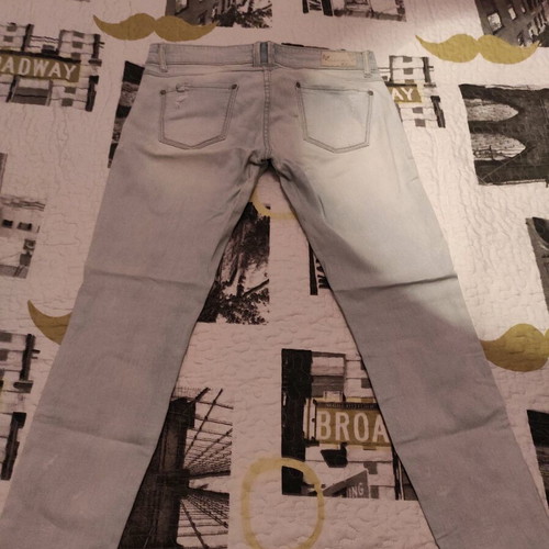 Strativarius women's jeans used, size 42, gray and blue