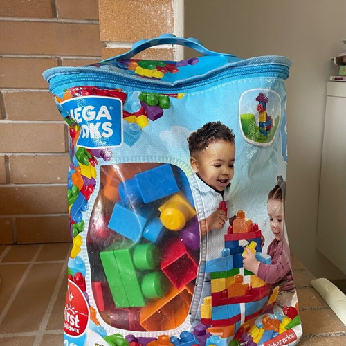 Mega Bloks Τουβλάκια Big Building Bag σαν καινούργιο, 60 τεμάχια για 1-5 ετών