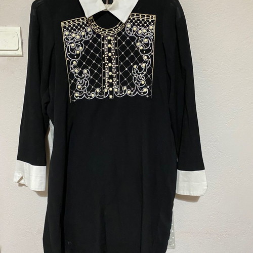 Relish mini dress used with collar and cuff detail
