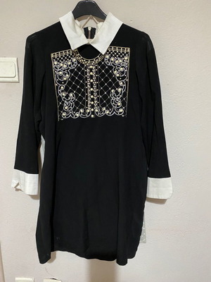 Relish mini dress used with collar and cuff detail
