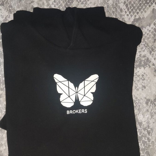 Brokers men's sweatshirt like new, black and white