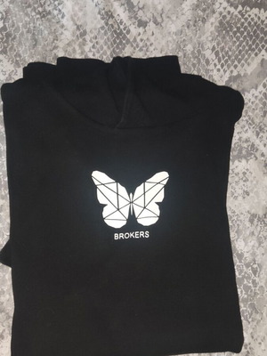 Brokers ανδρική φούτερ σαν καινούργιο, μαύρο και άσπρο