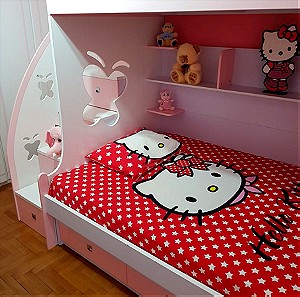Παιδικο δωματιο ,κουκετα,γραφεια Hello Kitty