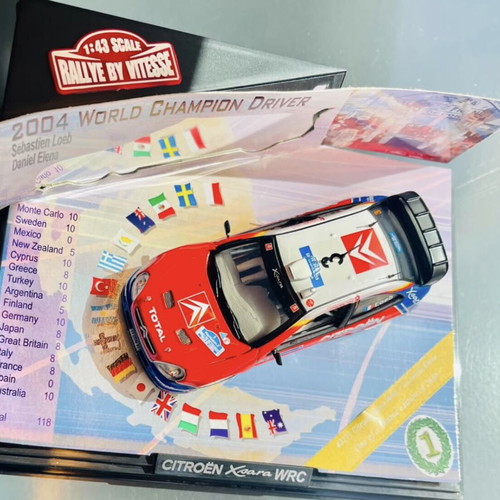 Citroen Xsara World Champion Driver Diorama 1/43 new, numbered