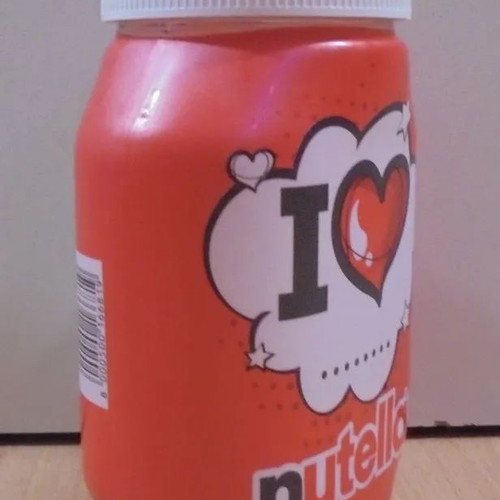 Nutella old collectible glass jar like new