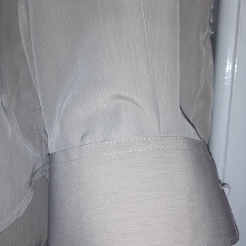 Men's Long Sleeve Shirt size L like new, beige viscose