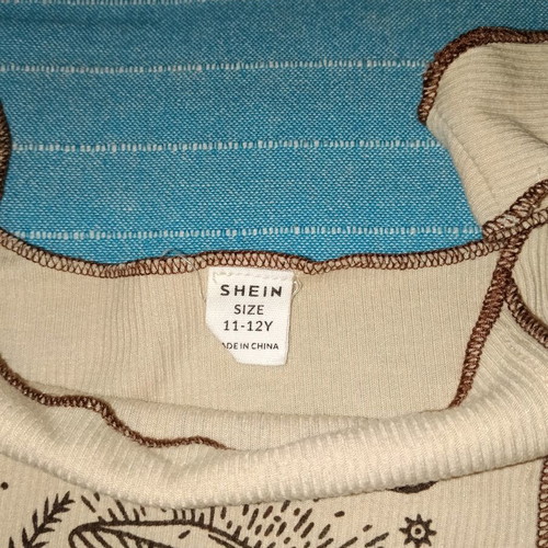 Shein bustiers like new, size 10-11 years, beige and brown