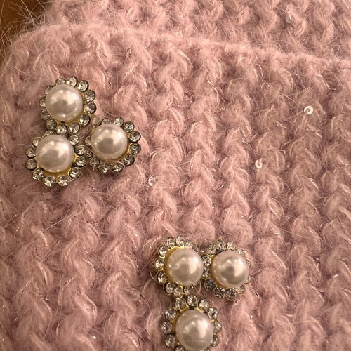 Pink hat new with embroidered beads
