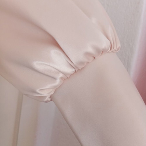 Satin blouse beige size XL like new