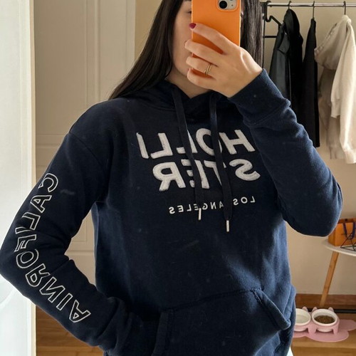 Hollister women's hoodie like new, dark blue