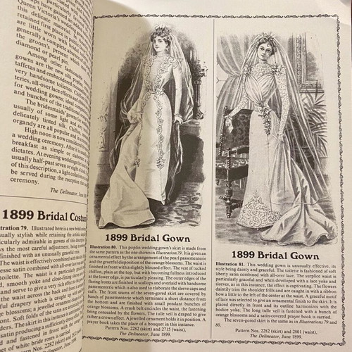 Bridal Fashions Victorian Era book used, English