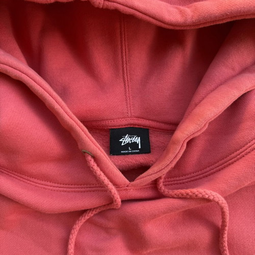 Stussy hoodie coral like new, size L