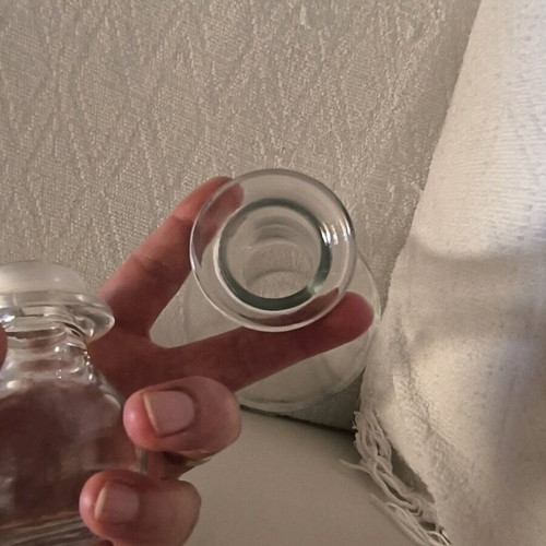 Glass carafe with stopper used, 1 liter