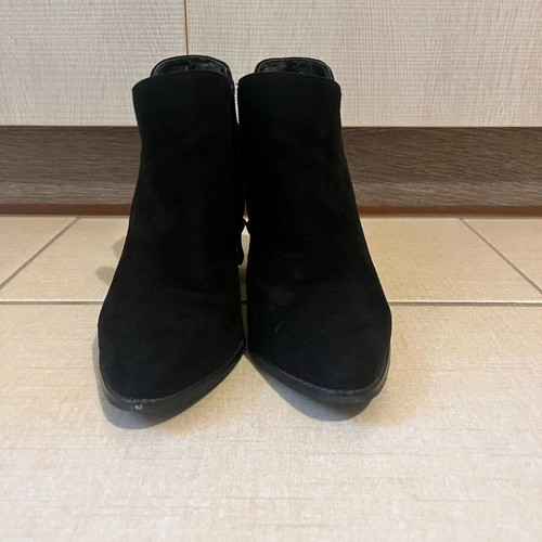 Migato ankle boots used black with 9cm heel, size 38