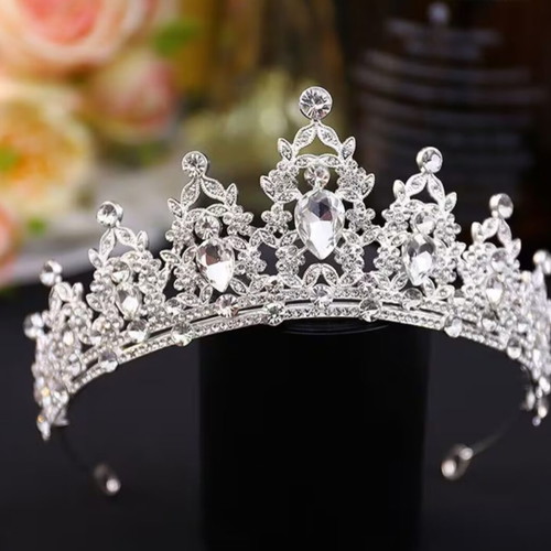 Bridal tiara with crystal rhinestones, new