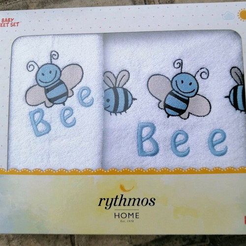 Bebe Rythmos towel set new, embroidered, 100% cotton
