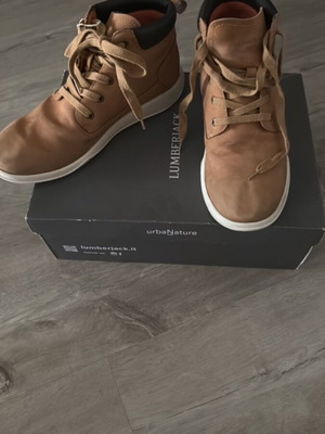 Lumberjack men's leather boots like new, size 41, beige orange