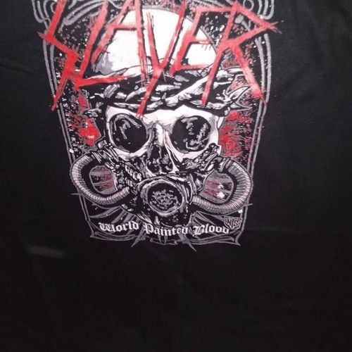 Slayer World Painted Blood t-shirt size XL like new, multicolor