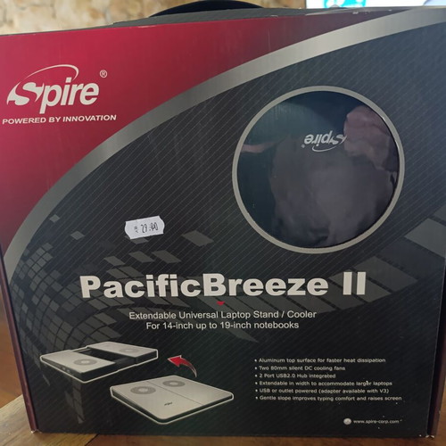Spire PacificBreeze II laptop cooling and support stand