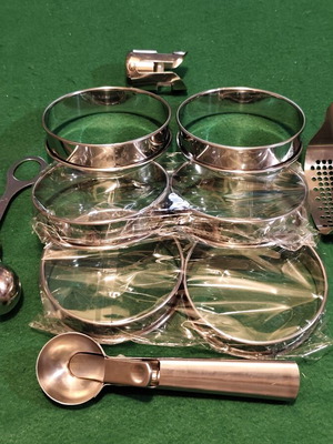Stainless Steel Kitchen and Pastry Tool Set, 10 Pieces