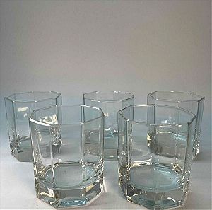 Σετ 5 γυάλινα ποτήρια ουίσκι 9x8 Κωδικός Προϊόντος: #s0068