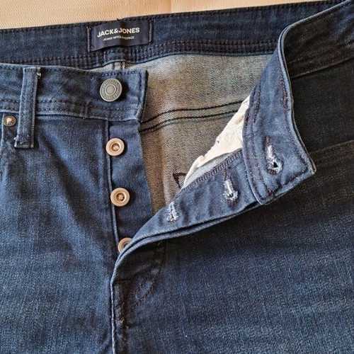 Jack & Jones men's denim shorts size S like new, blue