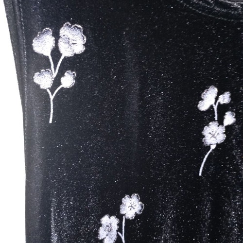 Vintage velvet maxi dress with matching shawl, used, size S