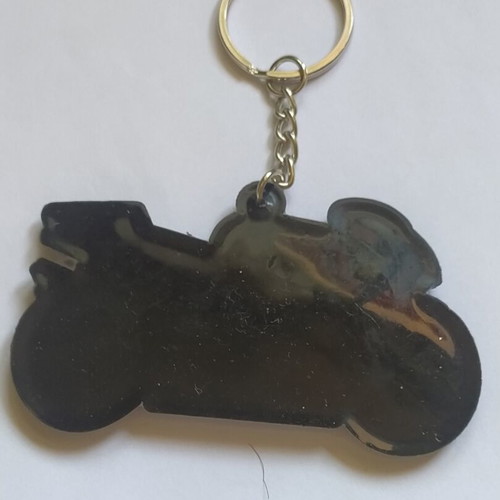 Honda keychain motorcycle made of rubber new, multicolor