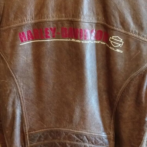 Harley Davidson vintage men's leather jacket used size M